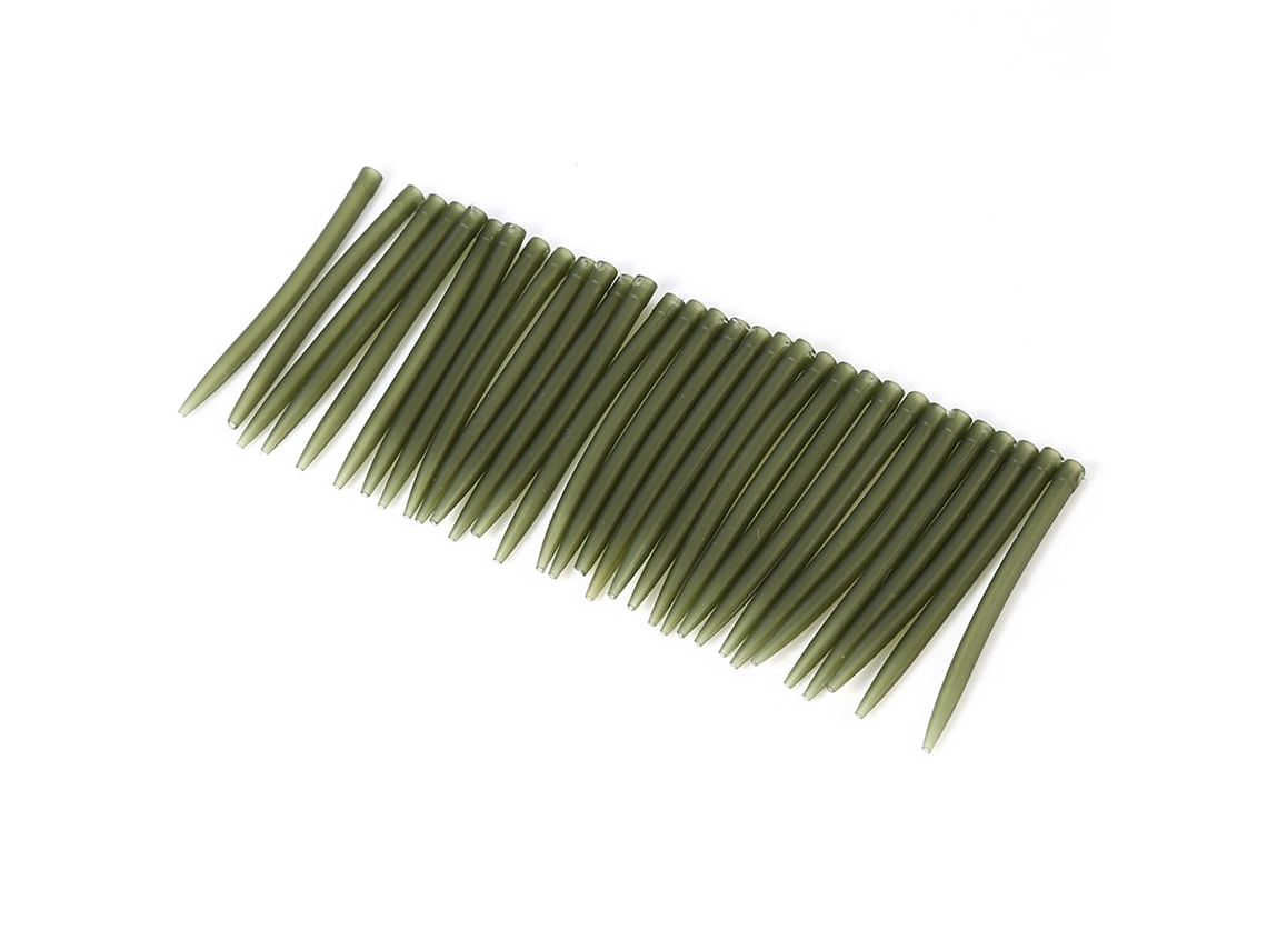 30pcs Mangueira Anti emaranhamento Carp Pesca 51mm Verde Escuro