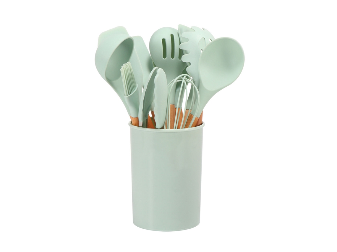 Espátula De Silicone Resistente Ao Calor Antiaderente Preta