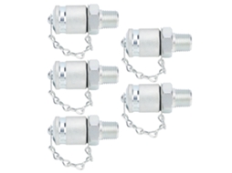 5 Peças Adaptador De Teste Hidráulico Conector De Acoplamento De Teste Rosca Pt/pptzg1/4in