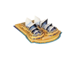Quebra-cabeça 3d Da Ópera De Sydney, 34 Peças, Material De Papelão, Fácil De Montar Sem Cola Ou Ferramentas.