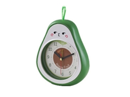 Relógio Alarme Desenho Infantil Fruta Abacate Presente