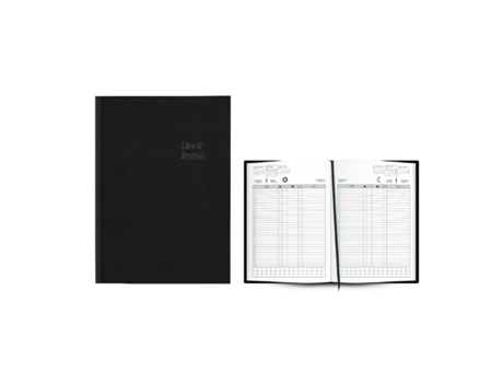 Livro de reserva preto Ingraf 22 x 31 cm 2026
