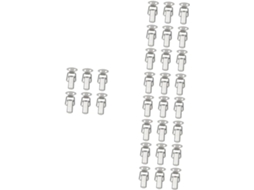 Conjunto De 30 Peças De Ferramentas Em Aço Inoxidável