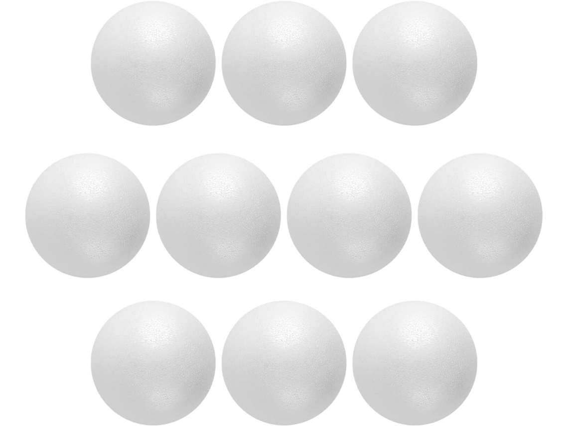 10 Cm, 10 Cm, Artesanato Bolas De Espuma Lisas E