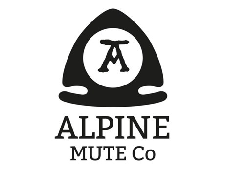 Alpine Mute Co. Violino / Viola Muda Escudo Estilo com Inserção de Latão Branc