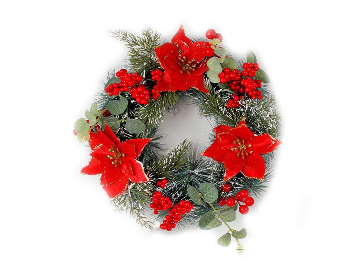 Guirlanda de Natal Pinhas Artificiais Ramos Secos LAXISCREED