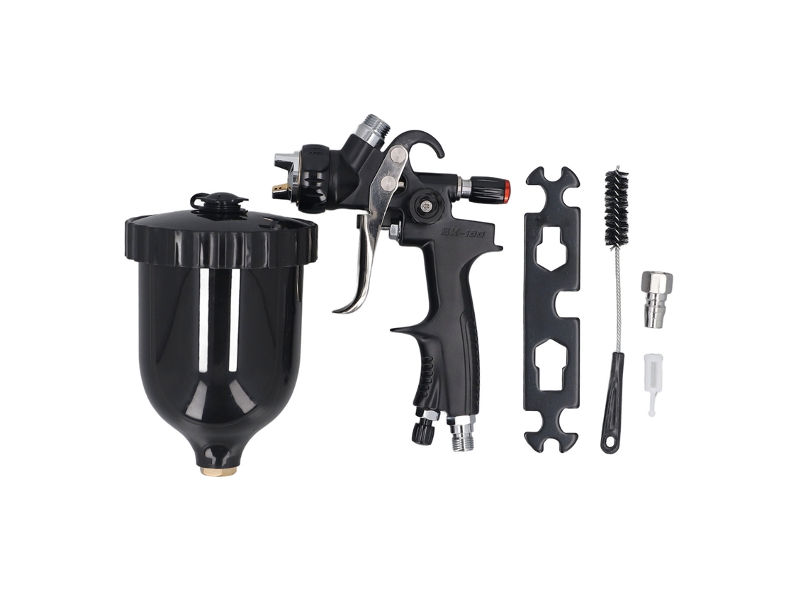 Kit de pistola de pintura automotiva para reparo de carroceria com bico de 1,3 mm para primer e verniz.