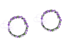 Conjunto De 2 Peças De Tiara De Vime Para Festas, Acessório Elegante Para Meninos E Meninas.