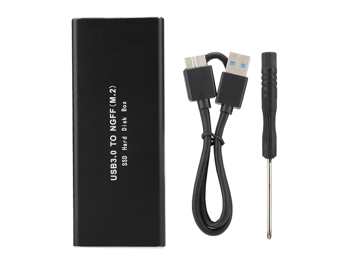 Caixa De Disco Rígido Móvel De Alumínio Ssd M.2 Ngff Para Usb3.0 Para Unidade Sata De 2,5 Polegadas