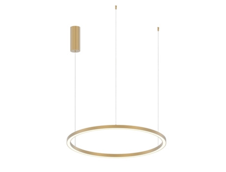 Suspensão Hoop Led em Alumínio Dourado com Função Cct 80 cm