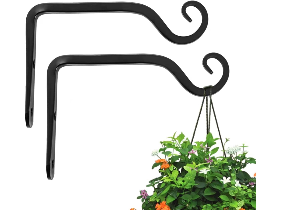 Conjunto De 2 Ganchos De Parede Para Plantas, Ganchos De 15 Cm (6 Polegadas)