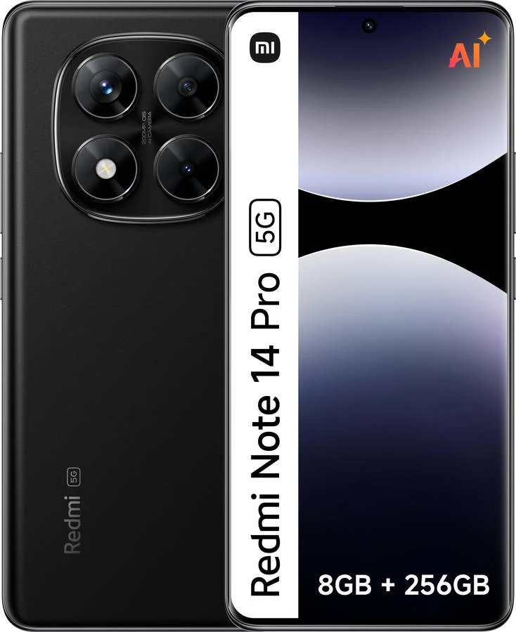 Smartphone XIAOMI Redmi Note 14 Pro 5G (6,67'' - 8 GB - 256 GB - Preto)