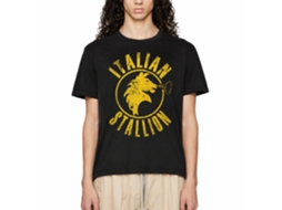 Rockinstone Rocky Movie Black Stallion Black Adult T-shirt Size:m