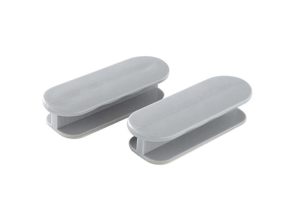 Laxiscreed Pack De 2 Tínhulas Para Armários, Sem Parafusos, Cor Cinza, Para Portas E Caixilharias