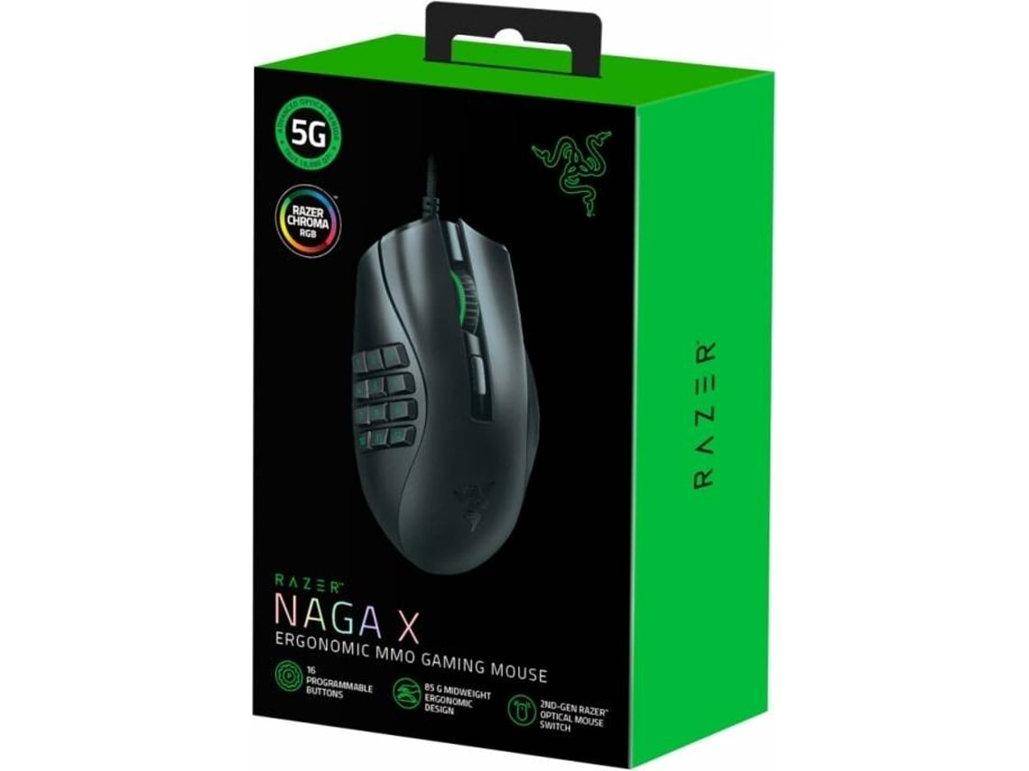 Rato Gaming Razer Naga X RGB 18000 DPI Preto - Ratos - Informática