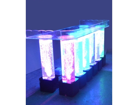 Luz Dj com Luzes Led Acrílico Mesa Bar[180X60X90Cm]