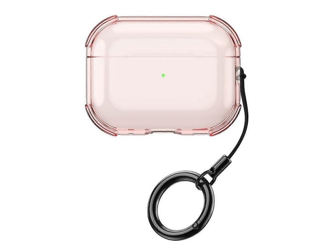 Capa Protetora Simples E Transparente Em Tpu Macio Para Fones De Ouvido Airpods 3, Com Cordão De Anel.