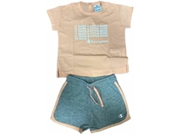 Conjunto Desportivo Infantil Champion Bege Bebé Rosa/cinzento Multidesportivo Standard