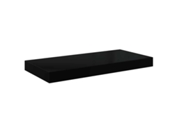 Vidaxl Prateleira De Parede Suspensa 50x23,5x3,8 Cm Mdf Preto
