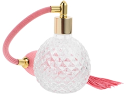 Frasco De Perfume Clássico De 100ml Em Estilo Vintage Com Suporte Longo Em Formato De Pompom, Ideal Para Casa E Viagens.