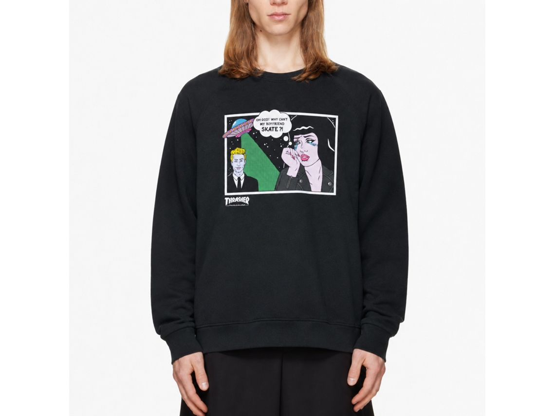 Thrasher Girls Alien Boyfriend Sweatshirt Usa Unisex Adults Size:xxxl