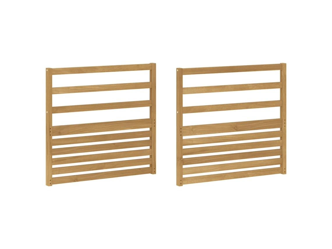 Vidaxl Módulo De Braços 2 Pcs Branco 79 X 4 X 73 Cm
