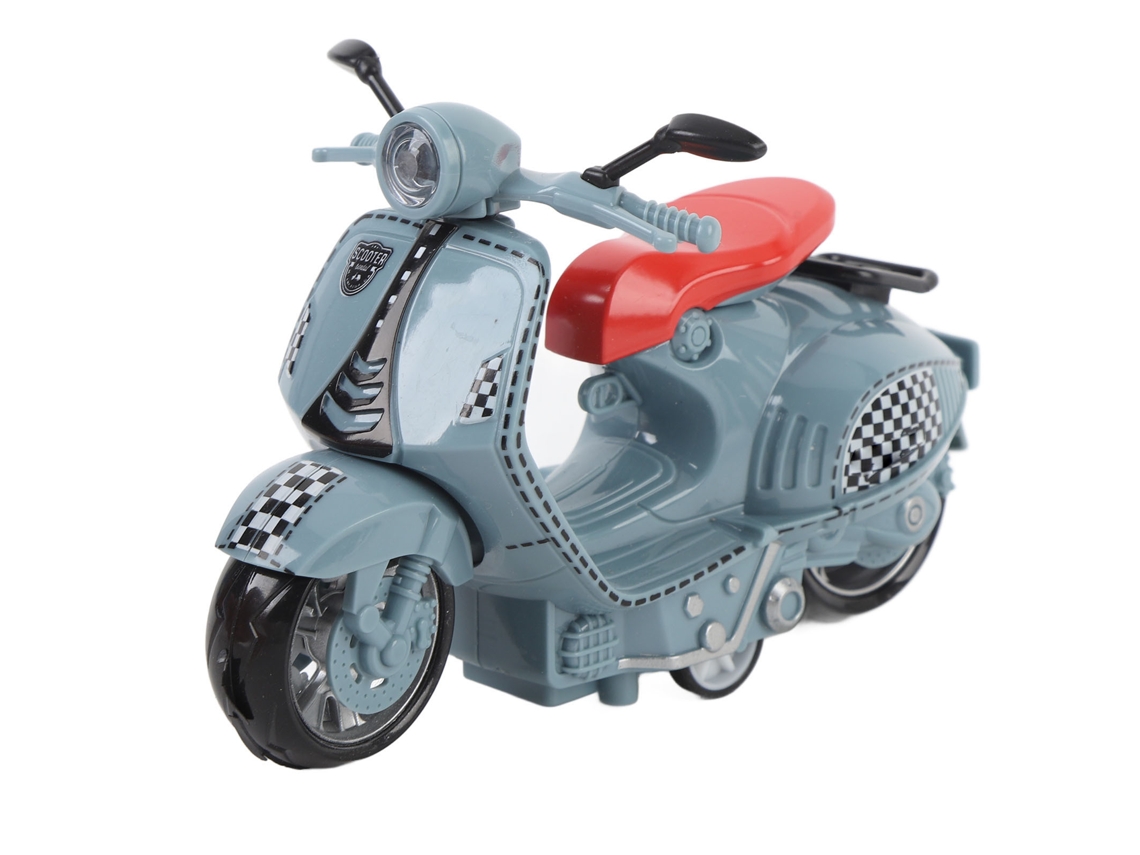 Mali modelo de Motocicleta Feminina de Liga Colecionável Brinquedo Ornamental Azul para Crianças