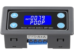 Módulo De Relé Retardo Digital 6v A 30v Dc Com Display Lcd