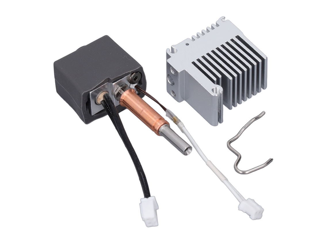Kit extrusor cabeça de impressão hotend com bico de aço endurecido para impressora 3d kobra 3 acessórios S/MARCA