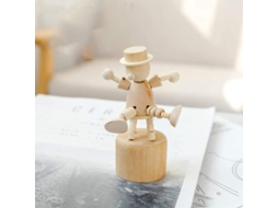 Figuras de animais de madeira em estilo nórdico para decoração de casa, arte criativa e presente.