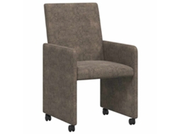 Conjunto 2 Cadeira De Jantar Vidaxl Cinzento Couro Sintético (57 X 66 X 94 Cm)
