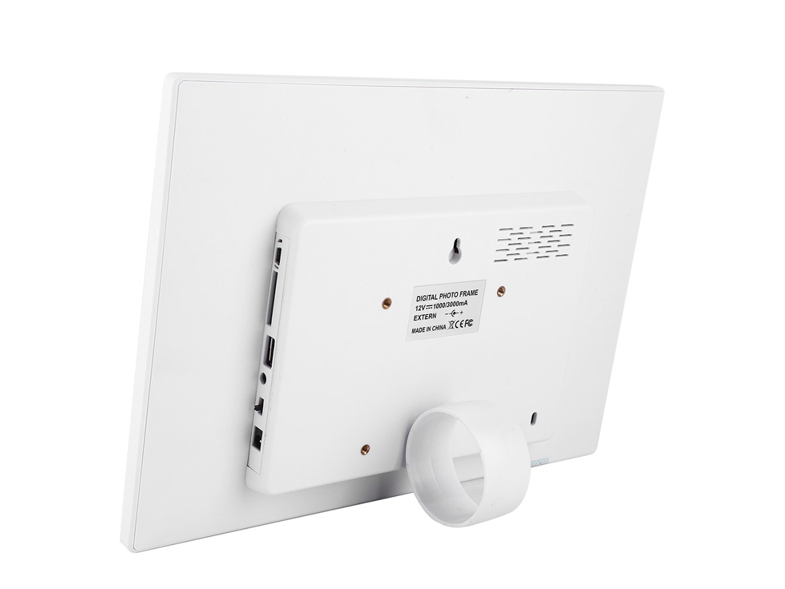 Lurelia Moldura Digital 13 Polegadas Sensor Movimento Despertador Calendário Branco Casa