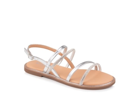 Sandálias de Mulher BESHOES Prateado (36)