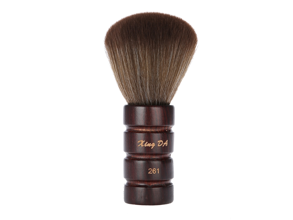 2026 pincel de Pelo Suave para Cuello Duster Peluquería Cortar Peinar Estilo Limpieza Marrón