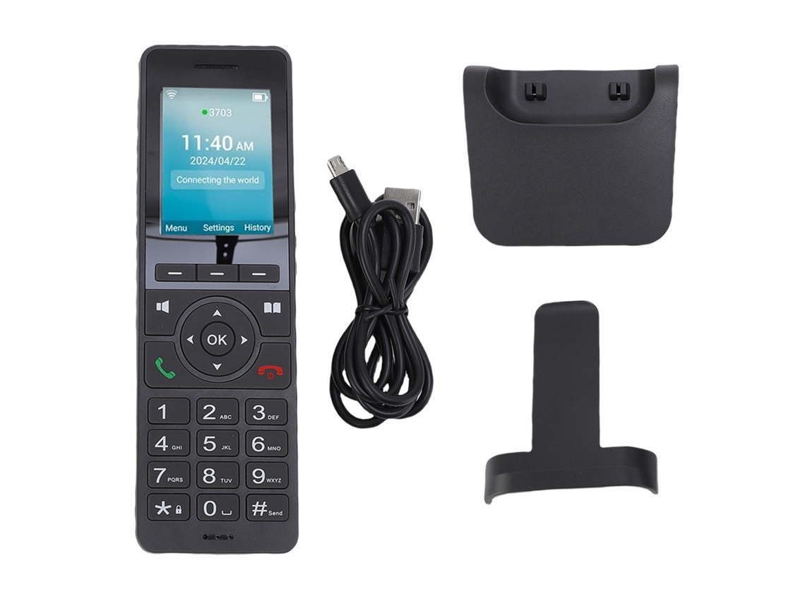 Telefone Voip Sem Fio EOOCOO com Tela Colorida para Escritório e Lar (rede 4g Lte, Wifi portátil)