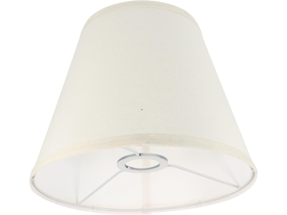 Abajur De Mesa Semicircular Em Linho Bege, Soquete E27, Iluminação Suave E Aconchegante.