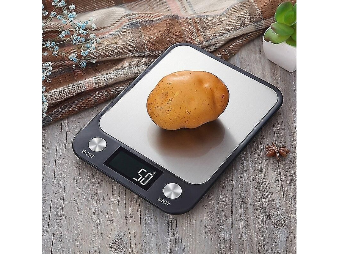 Balança de Cozinha Eletrônica com Visor Lcd Retroiluminado para Pesar Alimentos e Outros Itens de AQUAFORGE