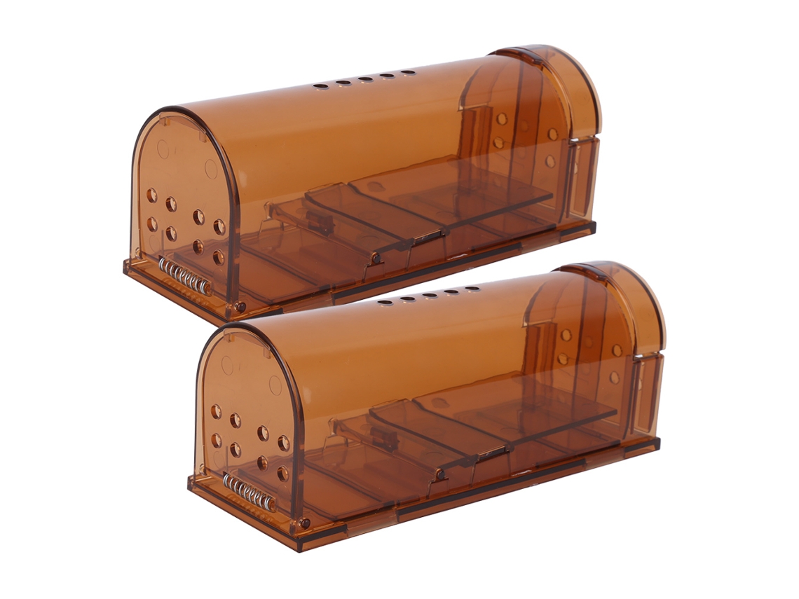 2pcs Armadilha Reutilizável para Ratos Sem Veneno