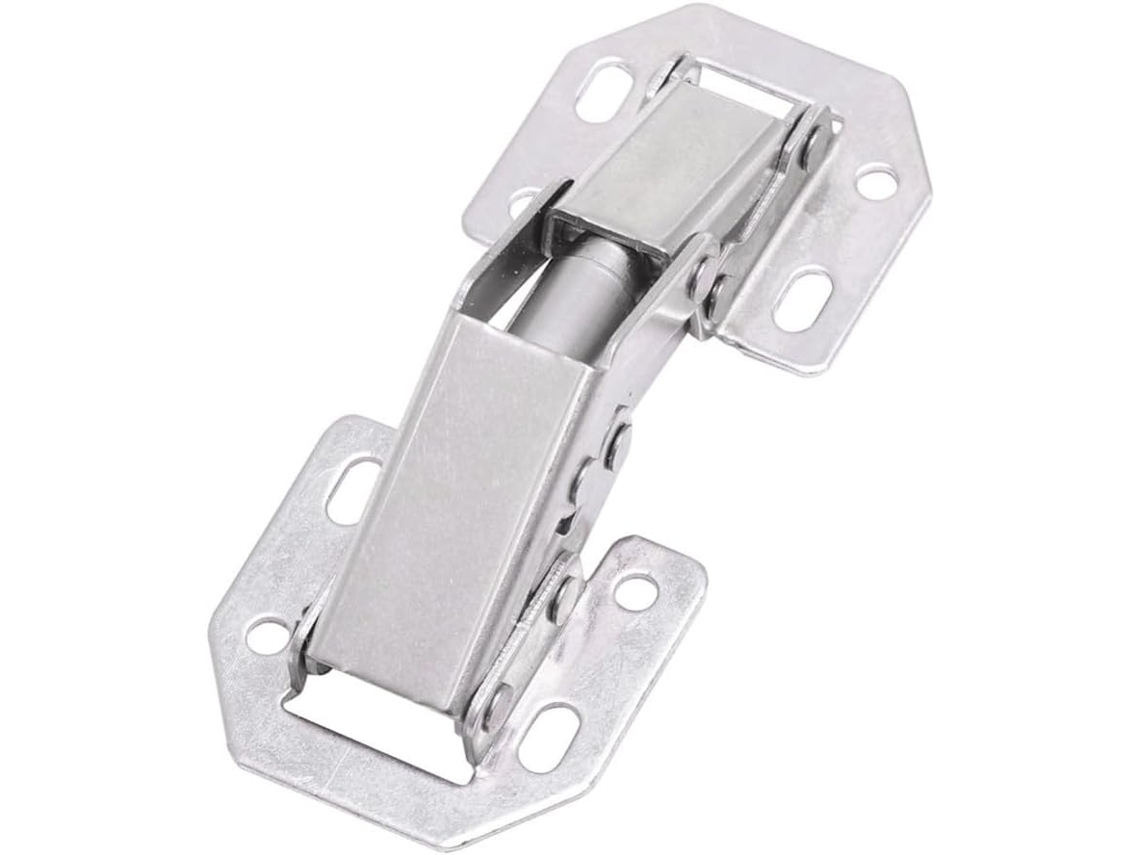 Dobradiça Metálica Galpada Para Portas De Armários, Com Fácil Instalação E Fixação Estável, Ideal Para Armários De