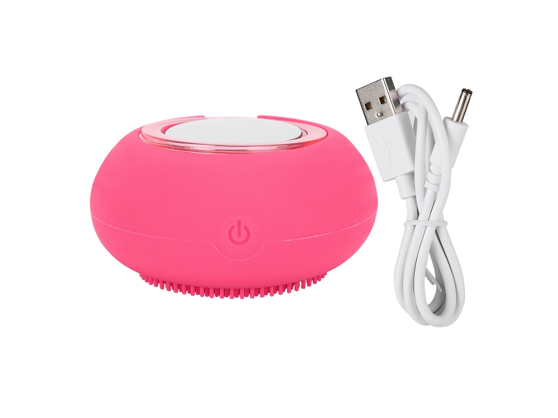 Instrumento De Limpeza Facial Elétrico Silicone Com Luz Vermelha Importado