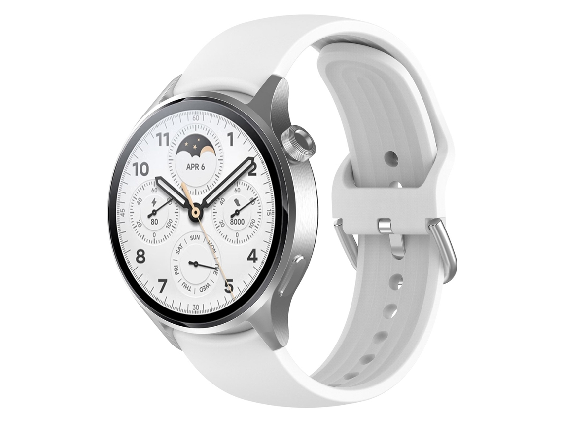 Bracelete de Smartwatch para Xiaomi Watch S2 22mm de silicone de cor sólida (branca)