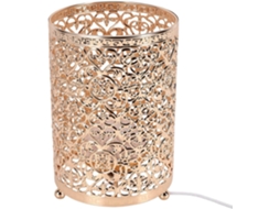 Luminária de mesa esculpida Cryfokt, alimentada por USB, com intensidade de luz ajustável, base de metal e 3 temperaturas.