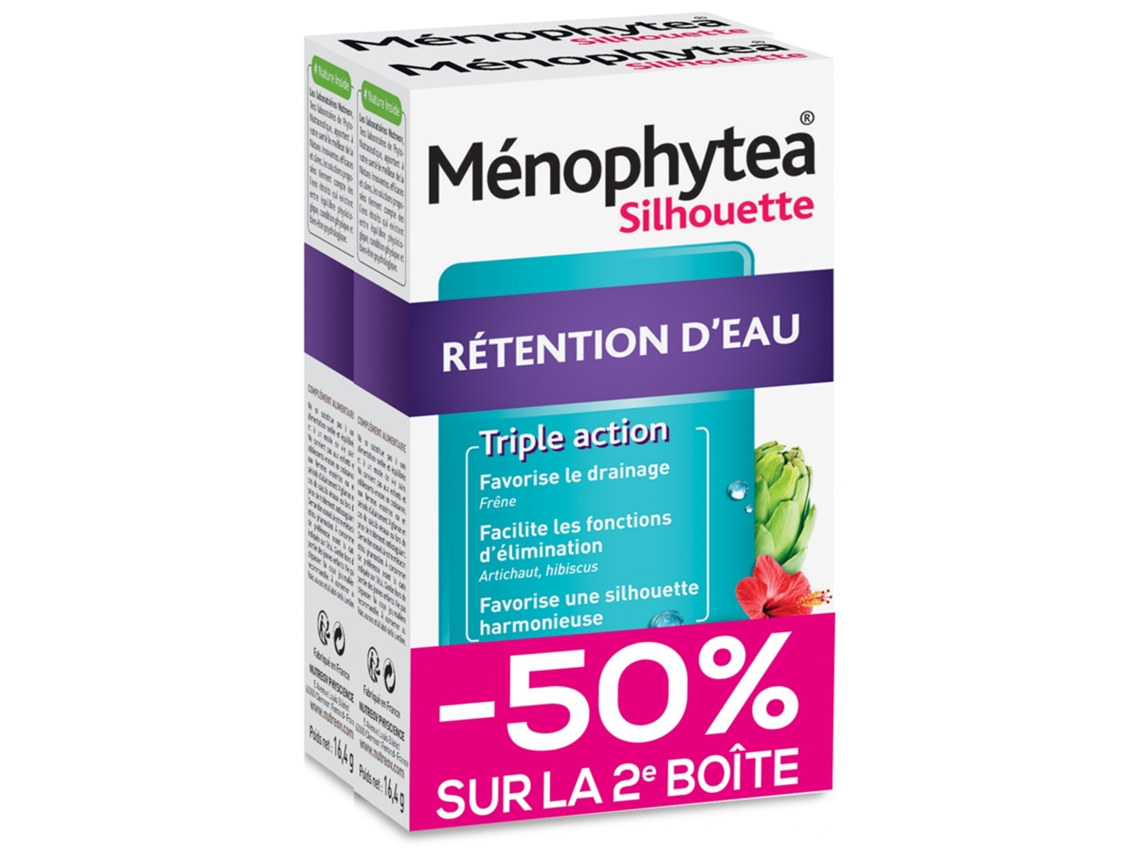 Ménophytea Silhouette Retenção de Água Lote de 2 X 30 Comprimidos NUTREOV