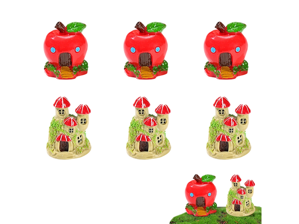 10Pcs Casa na Árvore Micropaisagismo Suculento Acessórios de Vaso de Flores Decoração de Bolo de Mesa NEVEANCE