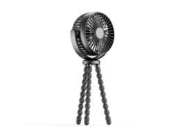 Ventilador de bateria de 5200 mAh com tripé flexível, ventilador USB giratório de 360° Cxc (320 145 66 mm)