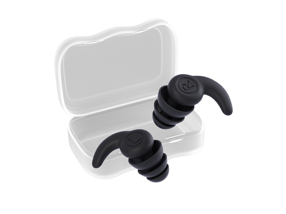 Protetor Auricular Infantil Elysve, Silicone, Preto