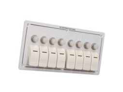 Painel De Interruptor Toggle 8 Vias Com Proteção À Água E Sobrecarga - Laxiscreed