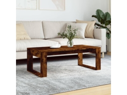 Vidaxl Mesa De Centro 102x50x35 Cm Derivados Madeira Carvalho Fumado