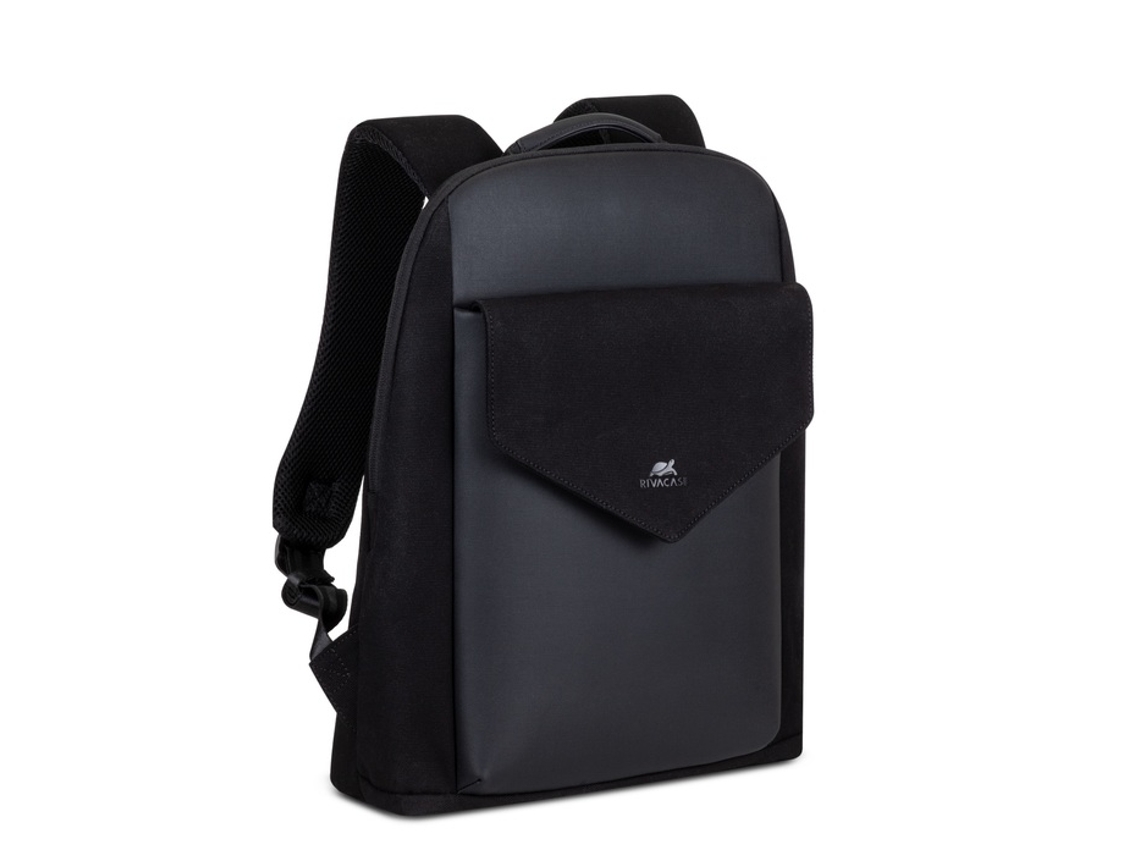 RIVACASE Mochila para Computador Portátil de 14'' Urban Canvas Cardiff Preto