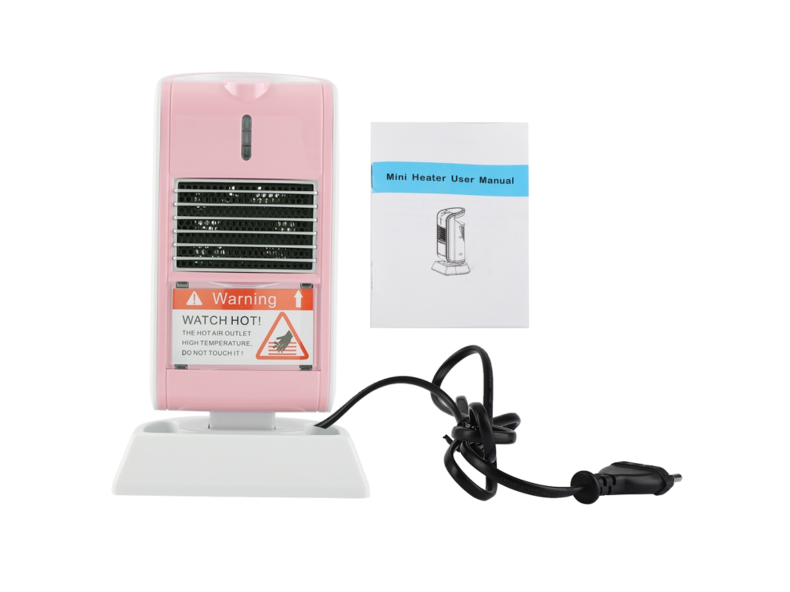 Laxiscreed Aquecedor Compacto Rosa Para Casa Ou Escritório, Aquecimento Rápido E Seguro, Tomada Britânica, Venda Exclusiva Internacional